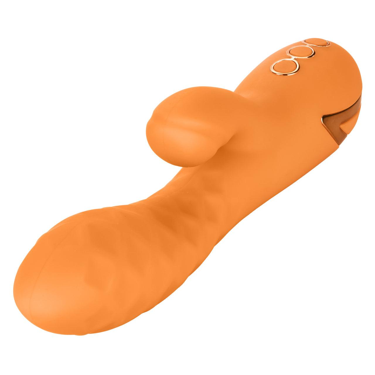 California Dreaming Newport Beach Babe Rechargeable Silicone Thumping Vibrator - Buy At Luxury Toy X - Free 3-Day Shipping