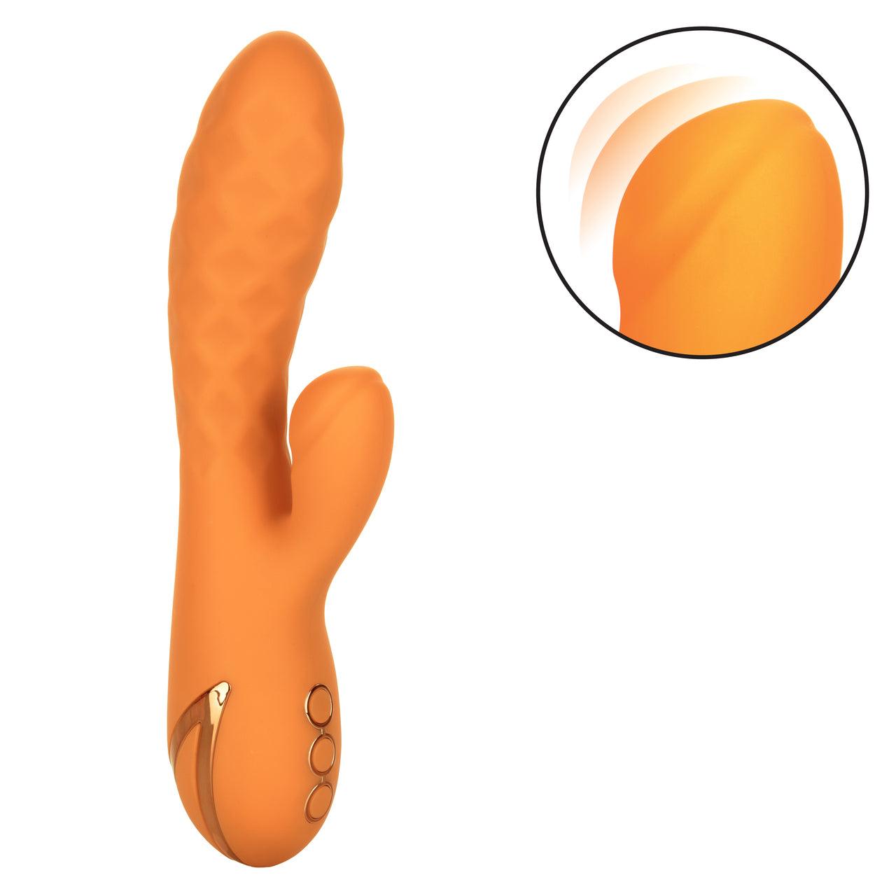 California Dreaming Newport Beach Babe Rechargeable Silicone Thumping Vibrator - Buy At Luxury Toy X - Free 3-Day Shipping