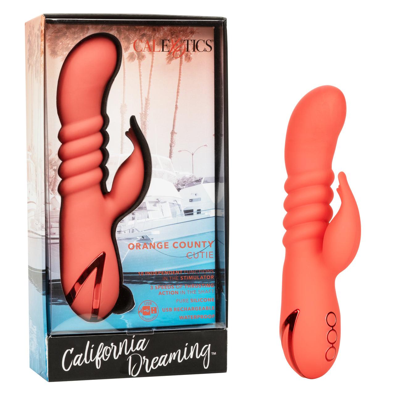 California Dreaming Orange County Cutie Rechargeable Silicone Vibrator - Buy At Luxury Toy X - Free 3-Day Shipping