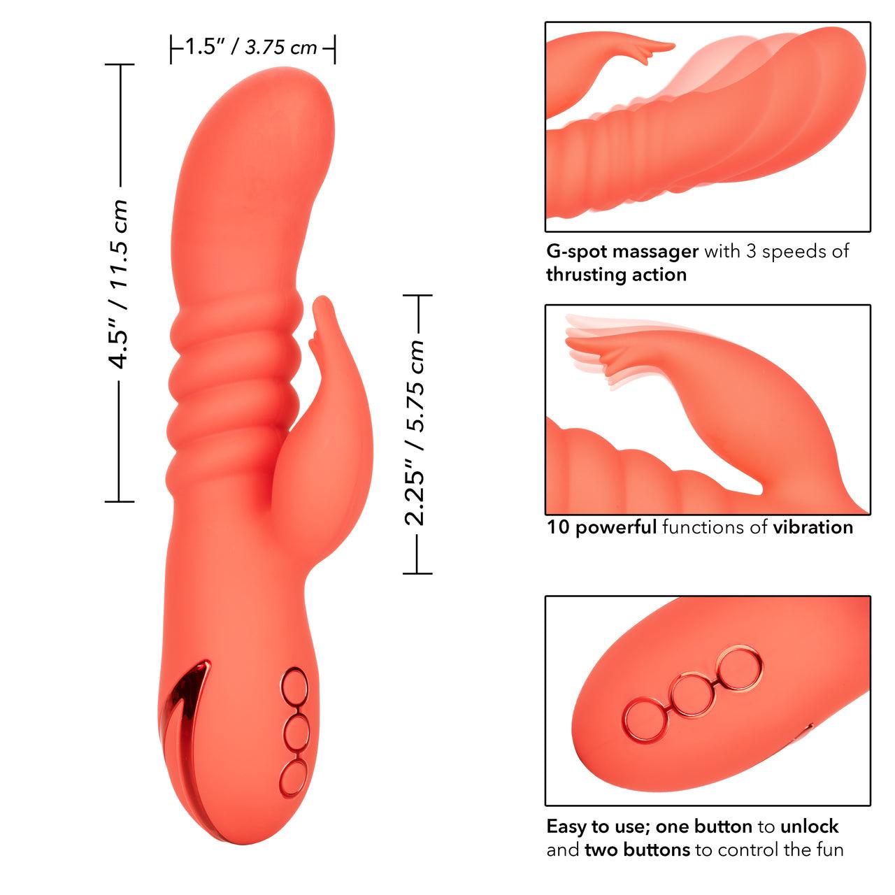 California Dreaming Orange County Cutie Rechargeable Silicone Vibrator - Buy At Luxury Toy X - Free 3-Day Shipping