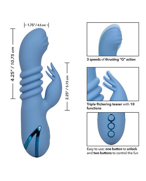 California Dreaming Santa Cruz Coaster Silicone Rechargeable Rabbit Vibrator - Buy At Luxury Toy X - Free 3-Day Shipping