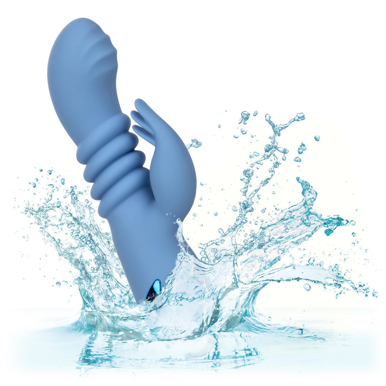 California Dreaming Santa Cruz Coaster Silicone Rechargeable Rabbit Vibrator - Buy At Luxury Toy X - Free 3-Day Shipping