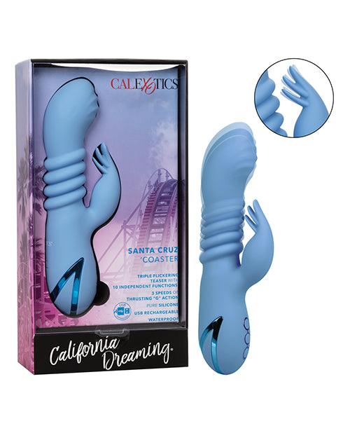 California Dreaming Santa Cruz Coaster Silicone Rechargeable Rabbit Vibrator - Buy At Luxury Toy X - Free 3-Day Shipping