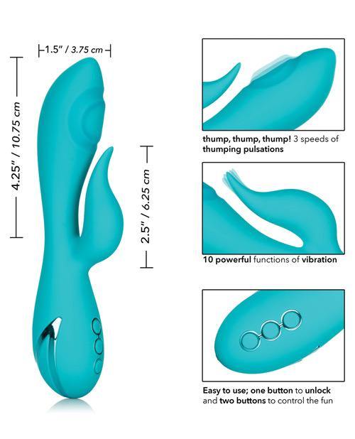 California Dreaming Santa Monica Starlet Rechargeable Silicone Thumping Vibrator - Buy At Luxury Toy X - Free 3-Day Shipping