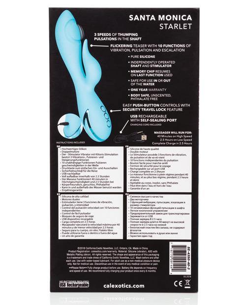 California Dreaming Santa Monica Starlet Rechargeable Silicone Thumping Vibrator - Buy At Luxury Toy X - Free 3-Day Shipping