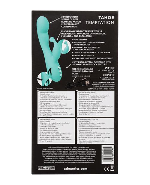 California Dreaming Tahoe Temptation Silicone Rechargeable Rabbit Vibrator - Buy At Luxury Toy X - Free 3-Day Shipping