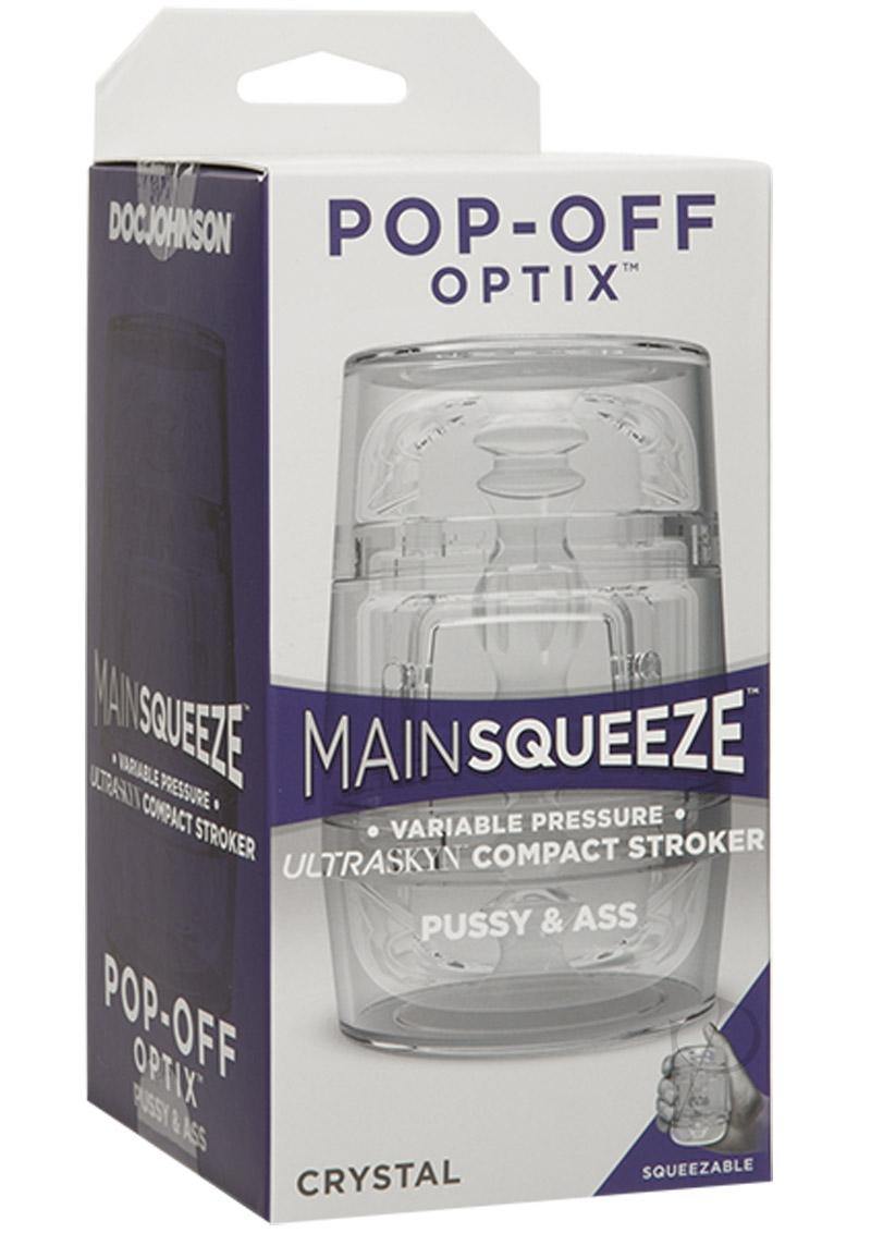 Doc Johnson Main Squeeze Pop Off Optix Pussy and Ass - Buy At Luxury Toy X - Free 3-Day Shipping