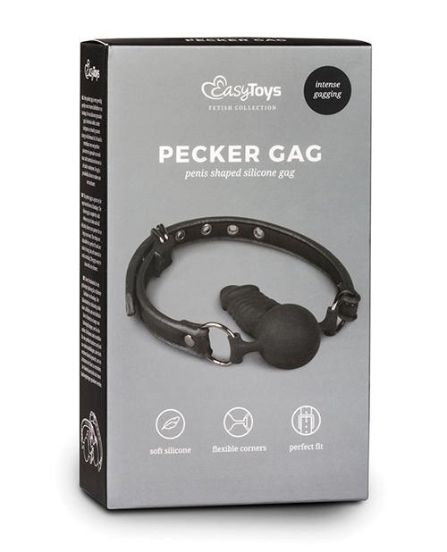 Easy Toys Ball Gag W-silicone Dong - Black - Buy At Luxury Toy X - Free 3-Day Shipping