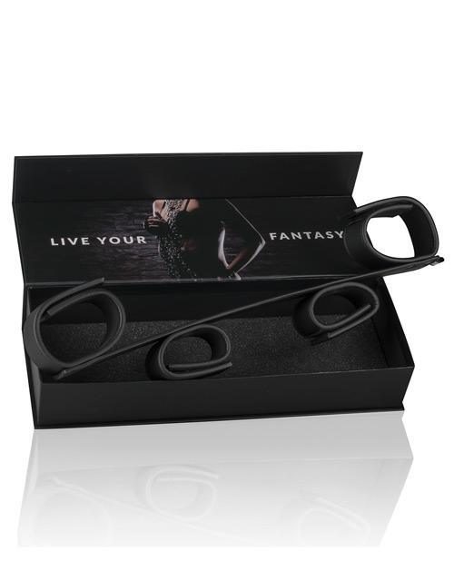 Easy Toys Faux Leather Wrist & Ankle Bondage Bar - Buy At Luxury Toy X - Free 3-Day Shipping