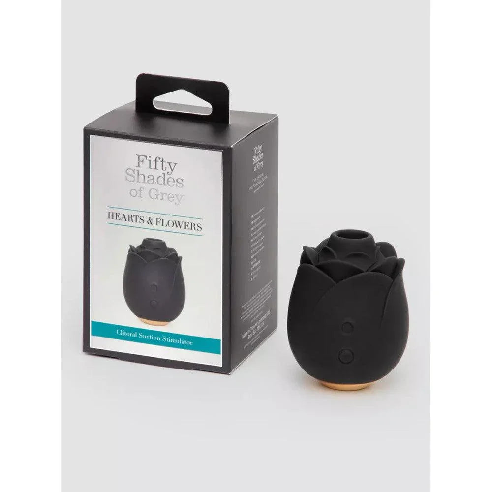 Fifty Shades Hearts & Flowers Rose Clitoral Suction Stimulator Fifty Shades Hearts & Flowers Rose Clitoral Suction Stimulator