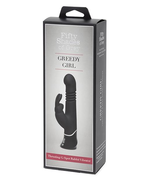 Fifty Shades Of Grey Greedy Girl Rechargeable Thrusting G Spot Rabbit Vibrator - Black - Buy At Luxury Toy X - Free 3-Day Shipping