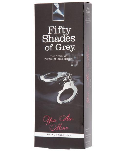 Fifty Shades Of Grey You Are Mine Metal Handcuffs - Buy At Luxury Toy X - Free 3-Day Shipping