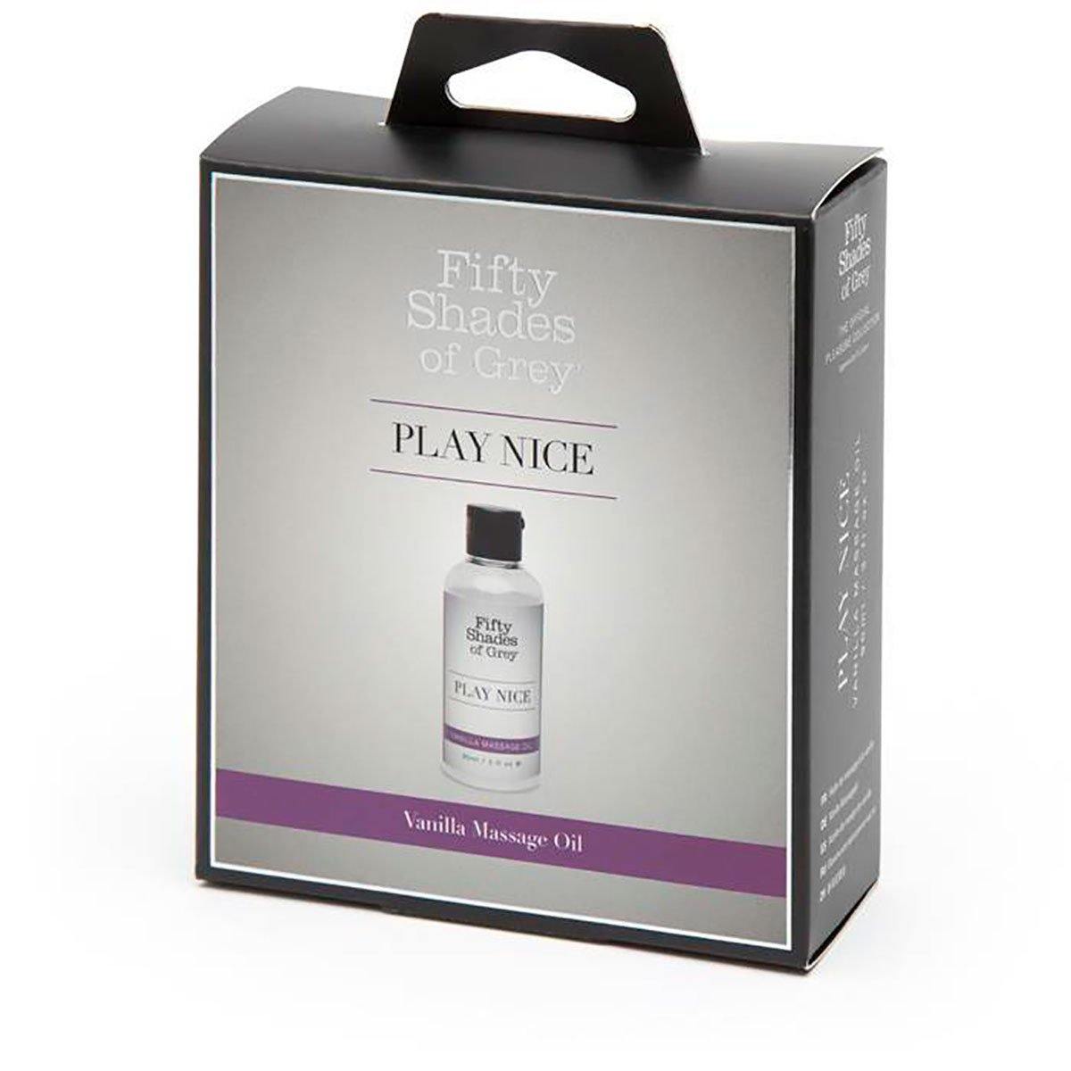 Fifty Shades - Play Nice Vanilla Massage Oil 3oz - Buy At Luxury Toy X - Free 3-Day Shipping