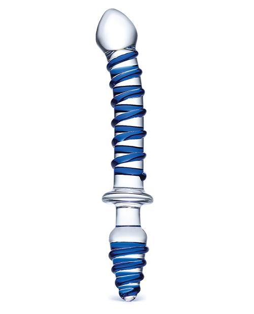 Glas 10" Mr. Swirly Double Ended Glass Dildo & Butt P - Buy At Luxury Toy X - Free 3-Day Shipping
