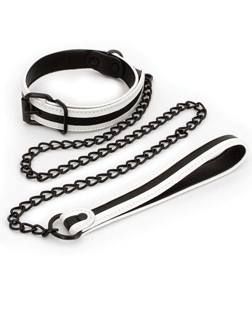 Glo Bondage Collar & Leash - Glow In The Dark - Buy At Luxury Toy X - Free 3-Day Shipping