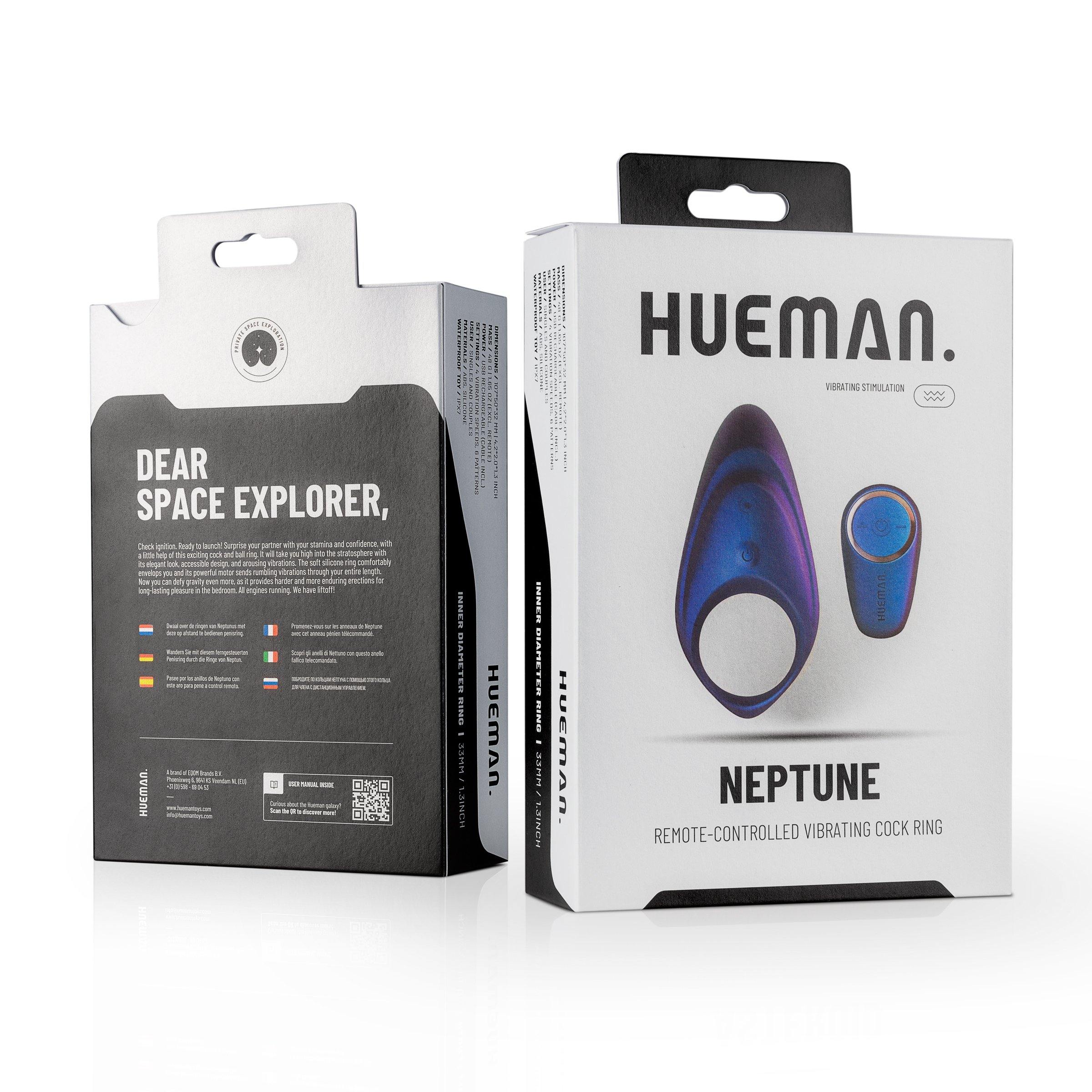 Hueman Neptune Vibrating Cock Ring + Remote - Buy At Luxury Toy X - Free 3-Day Shipping