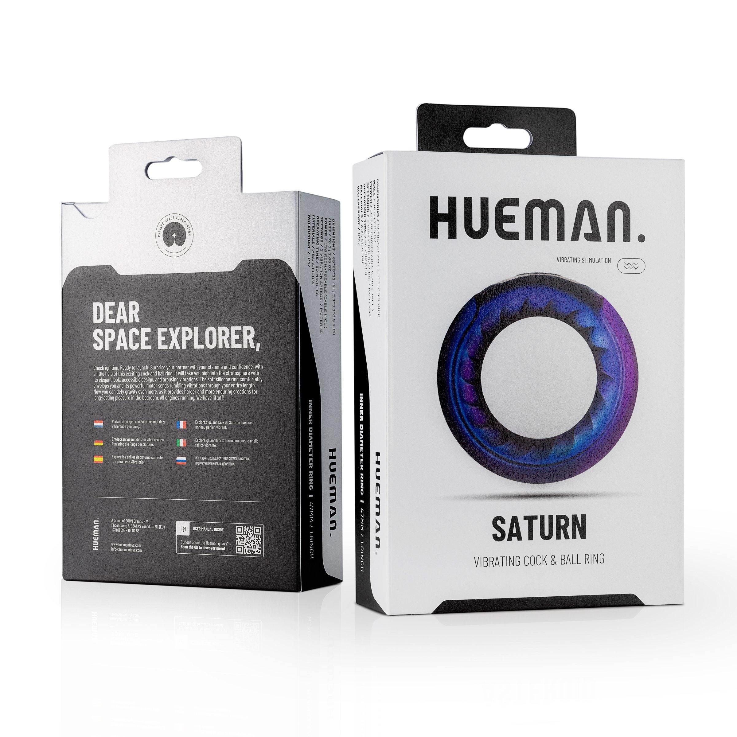 Hueman Saturn Vibrating Penis Ring - Buy At Luxury Toy X - Free 3-Day Shipping