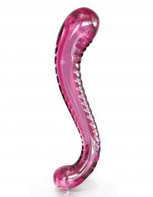 69 Hand Blown Glass Curved Dildo