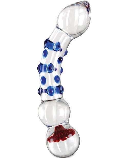 Icicles No. 18 Hand Blown Glass Massager Blue Knobs - Buy At Luxury Toy X - Free 3-Day Shipping