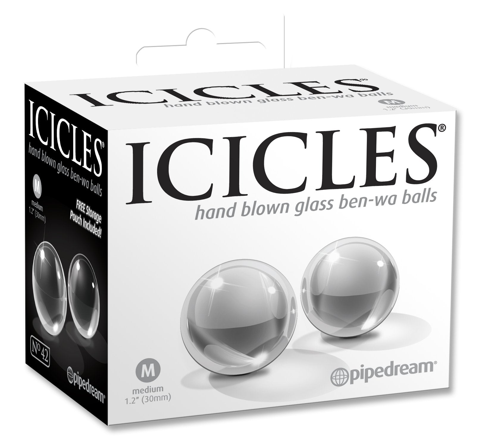 Icicles No 42 Hand Blown Glass Ben Wa Balls - Buy At Luxury Toy X - Free 3-Day Shipping