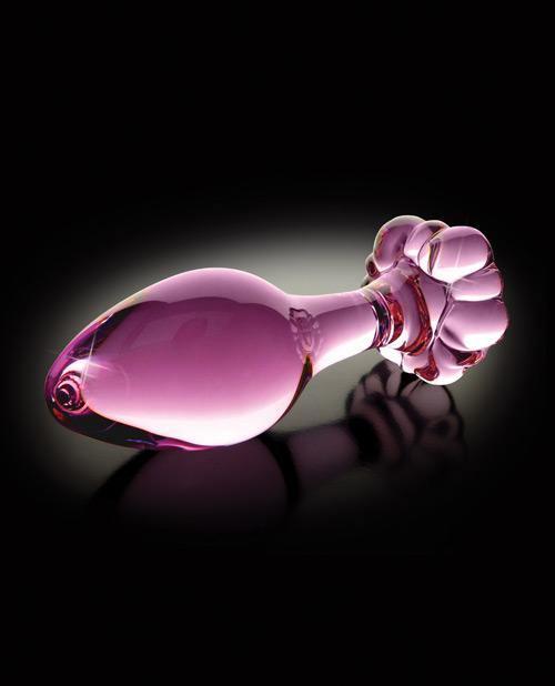 Icicles No. 48 Glass Anal Plug 3.5" Flower Base Butt Plug Icicles No. 48 Glass Anal Plug 3.5" Flower Base Butt Plug