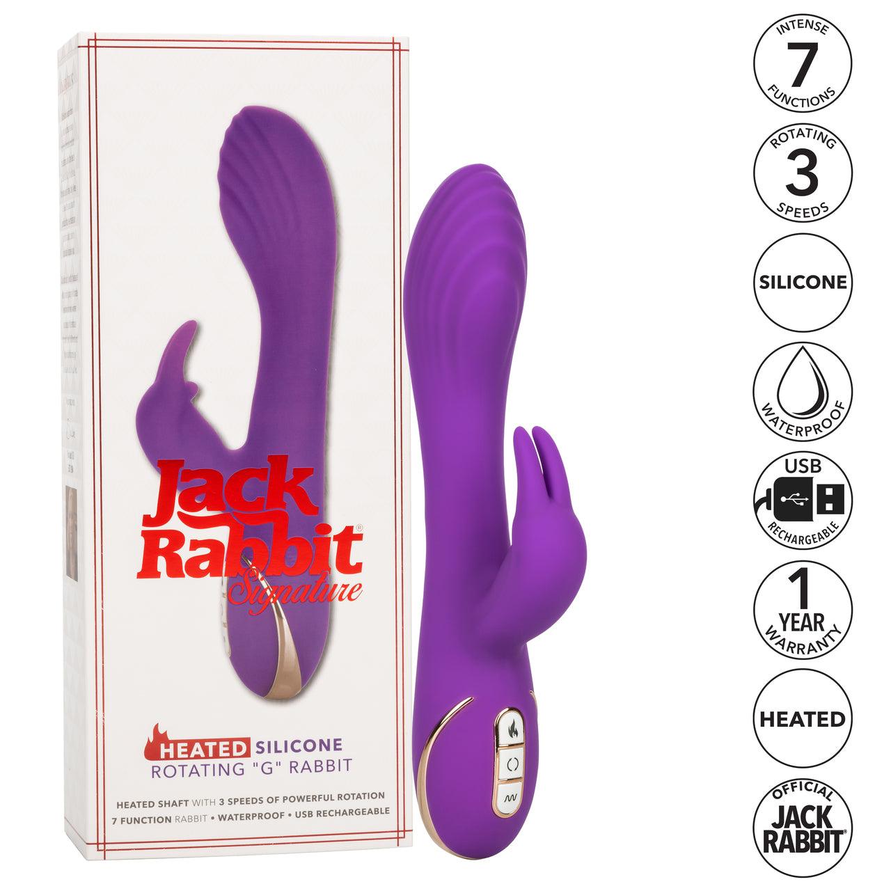 Jack Rabbit Signature Heated Silicone Rotating G Rabbit - Buy At Luxury Toy X - Free 3-Day Shipping