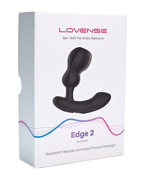 Lovense Edge 2 Flexible Prostate Massager - Black - Buy At Luxury Toy X - Free 3-Day Shipping