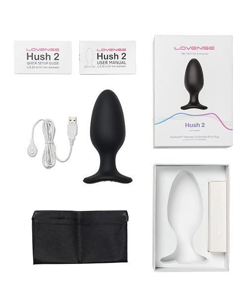 Lovense Hush 2 2.25" Butt Plug - Black - Buy At Luxury Toy X - Free 3-Day Shipping