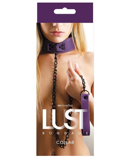 Lust Bondage Collar - Purple - Buy At Luxury Toy X - Free 3-Day Shipping