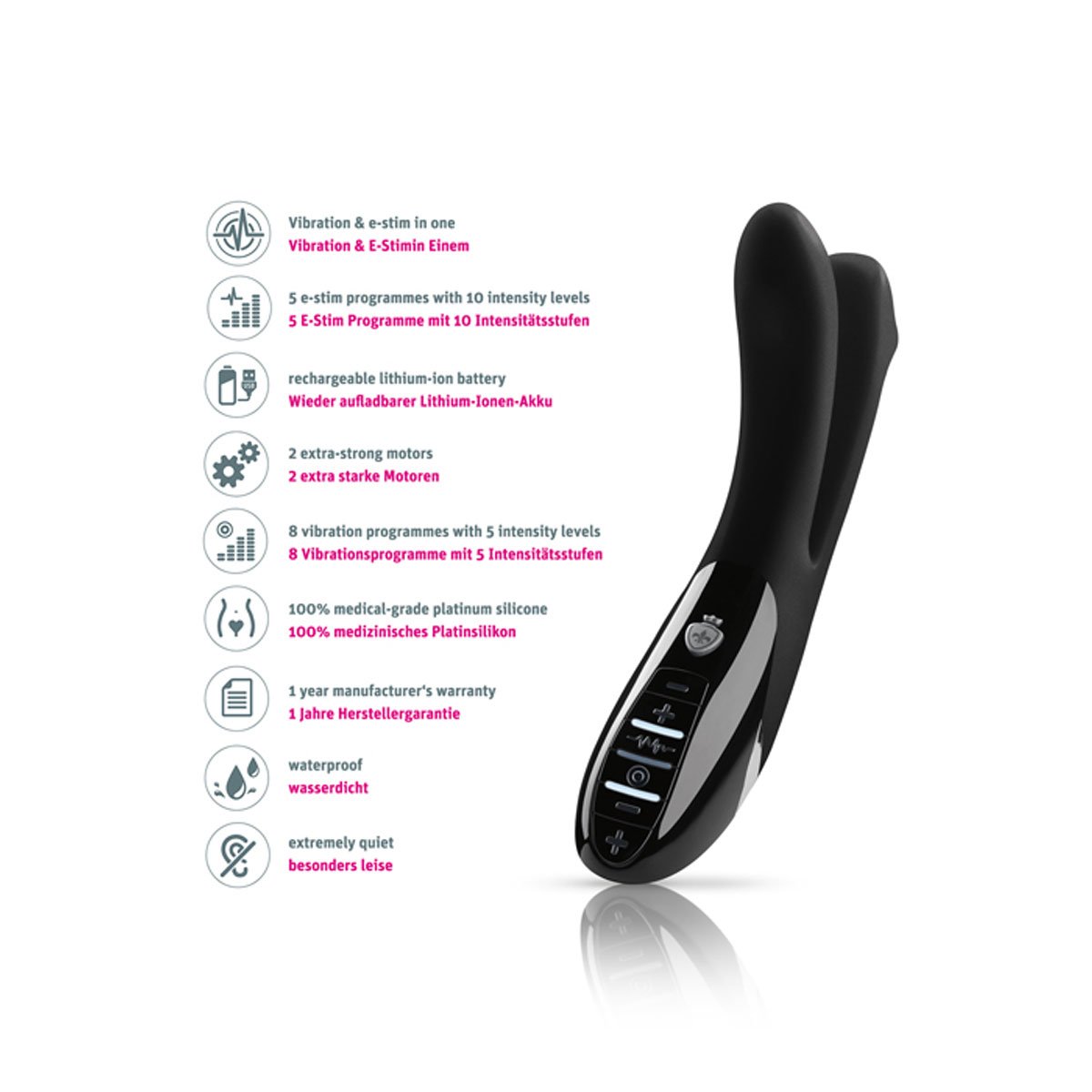 Mystim Tingling Apart E-Stim Vibrator - Buy At Luxury Toy X - Free 3-Day Shipping