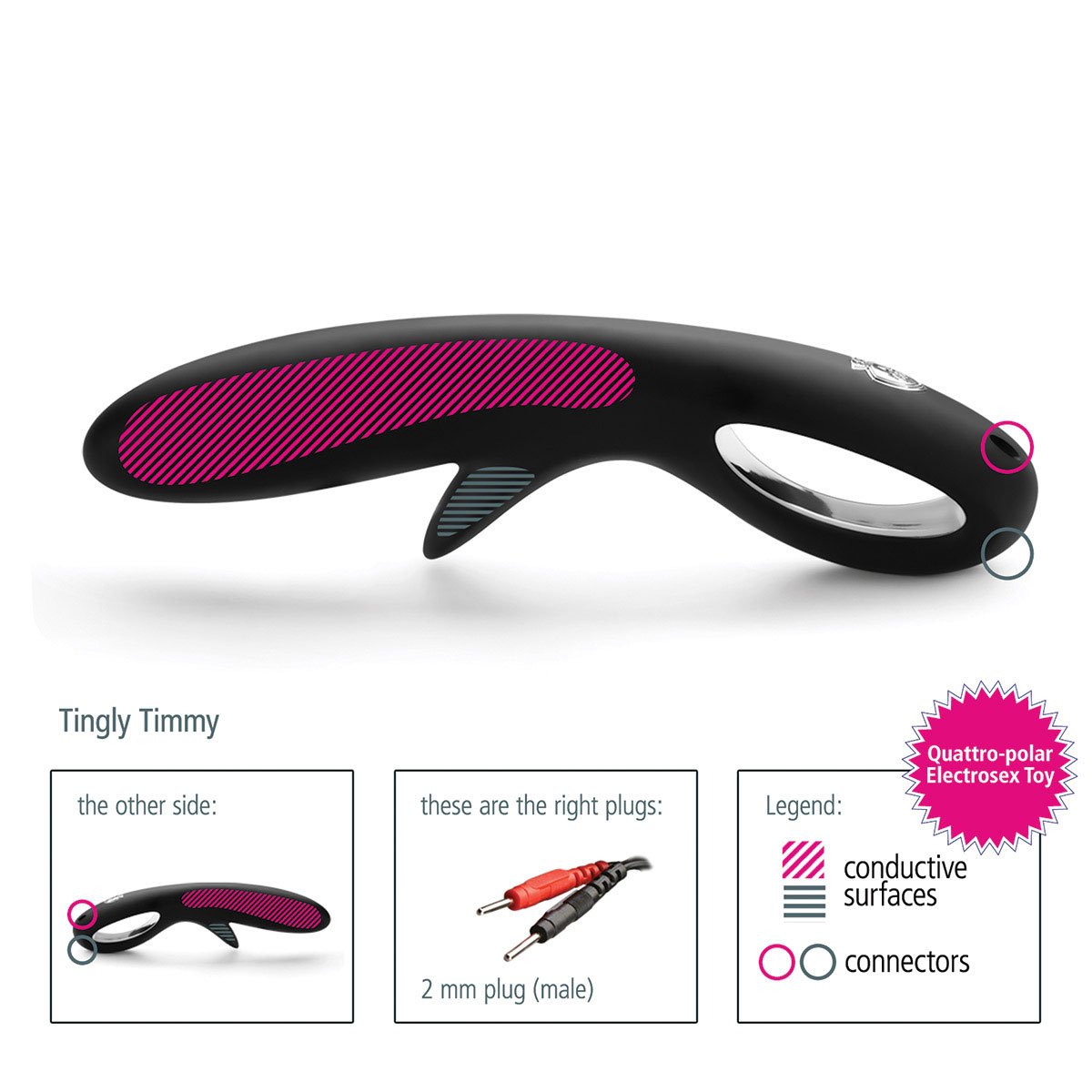Mystim Tingly Timmy E-Stim Dil - Buy At Luxury Toy X - Free 3-Day Shipping