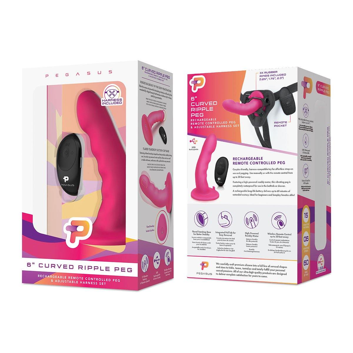 Pegasus 6" Curved Rippple - Buy At Luxury Toy X - Free 3-Day Shipping
