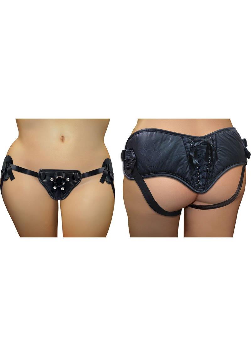 Plus Size Pvc Corsette Strap On Black - Buy At Luxury Toy X - Free 3-Day Shipping