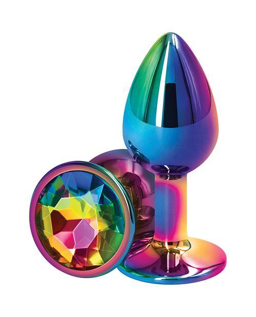 Rear Assets Metal Anal Plug Small Multicolor/Rainbow - Buy At Luxury Toy X - Free 3-Day Shipping