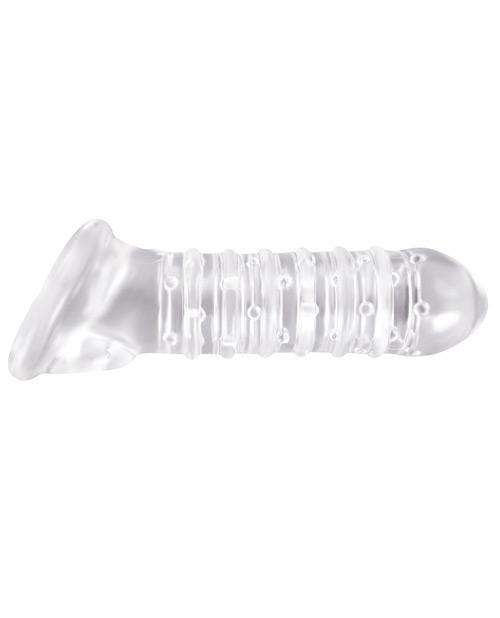Renegade Ribbed Sleeve - Clear - Buy At Luxury Toy X - Free 3-Day Shipping