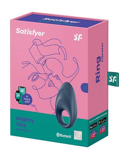 Satisfyer Mighty One Ring W-app - Blue - Buy At Luxury Toy X - Free 3-Day Shipping