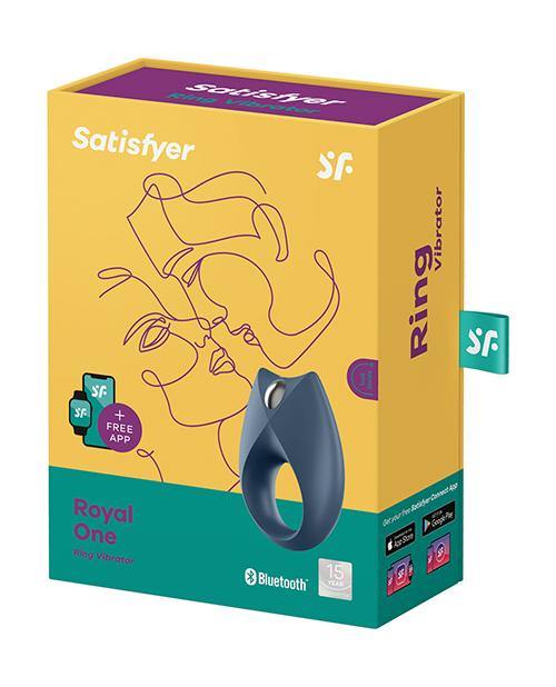 Satisfyer Royal Ring W-app - Blue - Buy At Luxury Toy X - Free 3-Day Shipping