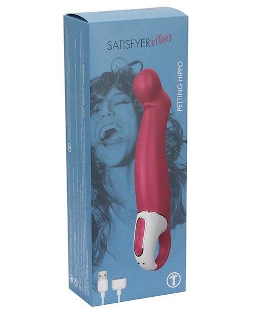 Satisfyer Vibes Petting Hippo - Fuchsia - Buy At Luxury Toy X - Free 3-Day Shipping