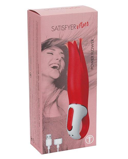 Satisfyer Vibes Power Flower - Red - Buy At Luxury Toy X - Free 3-Day Shipping