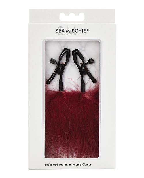 Sex & Mischief Enchanted Feather Nipple Clamps - Buy At Luxury Toy X - Free 3-Day Shipping