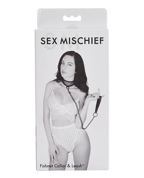 Sex & Mischief Fishnet Collar And Leash - Buy At Luxury Toy X - Free 3-Day Shipping