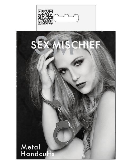Sex & Mischief Metal Handcuffs - Buy At Luxury Toy X - Free 3-Day Shipping