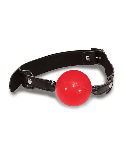 Sex & Mischief Solid Red Ball Gag - Buy At Luxury Toy X - Free 3-Day Shipping