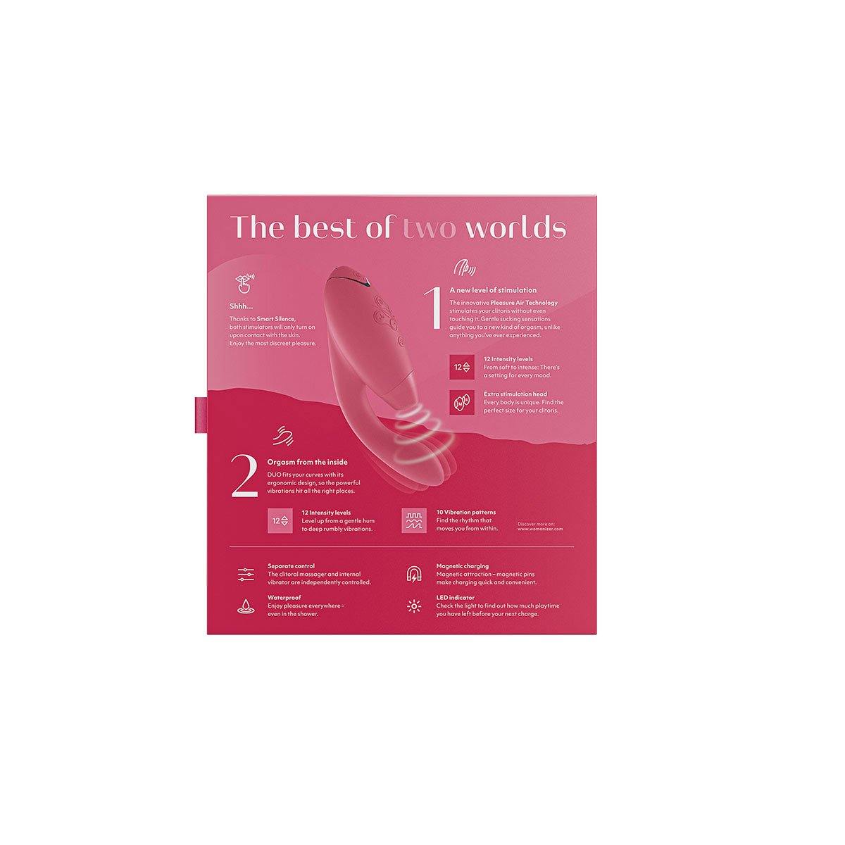 Womanizer Duo Raspberry - Buy At Luxury Toy X - Free 3-Day Shipping