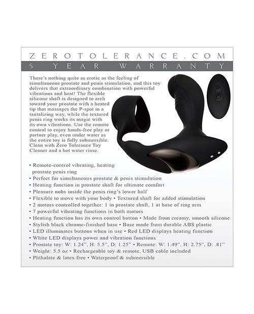 Zero Tolerance Strapped & Tapped Rechargeable Prostate Vibrator - Buy At Luxury Toy X - Free 3-Day Shipping